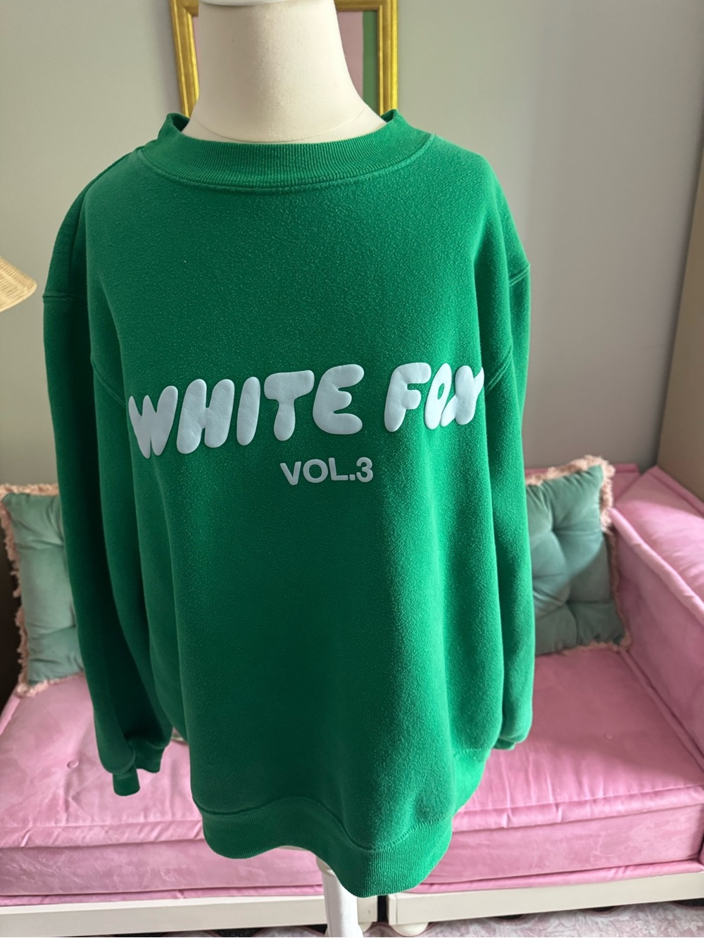 White Fox Boutique Green Vol.3 Logo Crewneck Sweatshirt